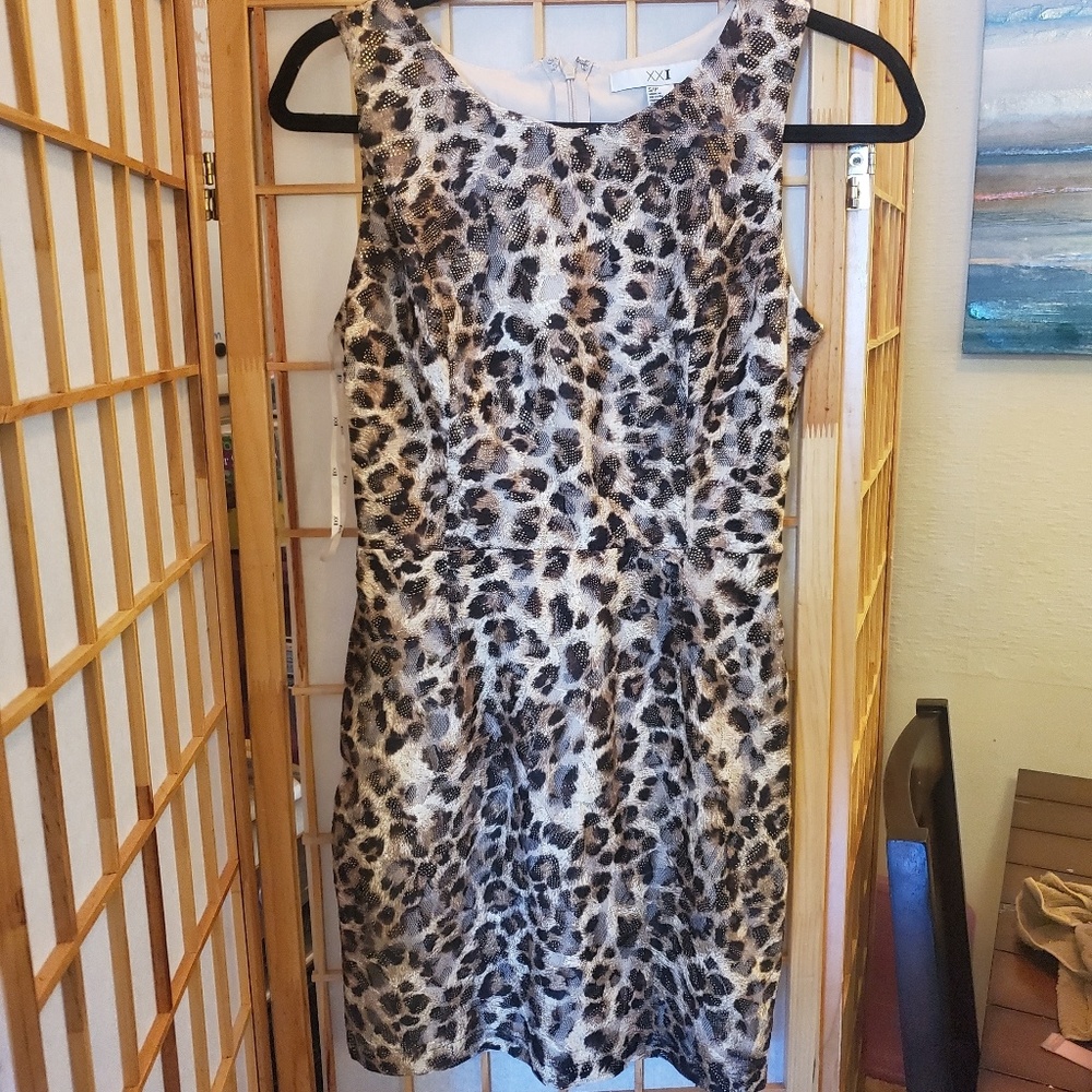 XXI leopard print dress